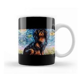 Baskı Dükkanı Dog Cavalier King Charles Spaniel Night Kupa Bardak