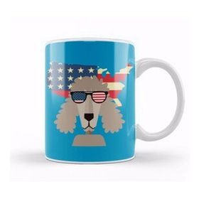 Baskı Dükkanı Dog Independence Day 4th Of July Gift Celebration Patriotic Kupa Bardak