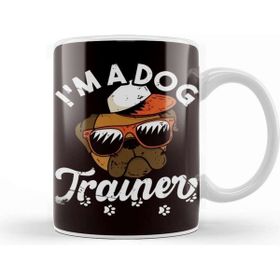 Baskı Dükkanı Dog Trainer Bulldog Dogs Training Animal Teaching Behavior Kupa Bardak