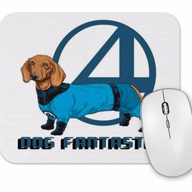 Baskı Dükkanı Dogdevil Pug Köpek Mouse Pad
