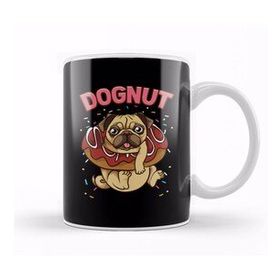 Baskı Dükkanı Dognut Cute & Funny Dog Donut Pun Kupa Bardak