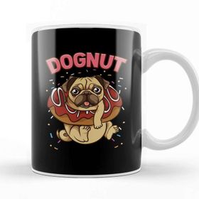 Baskı Dükkanı Dognut Cute & Funny Dog Donut Pun Kupa Bardak