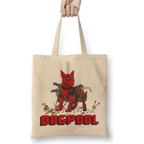 Baskı Dükkanı Dogpool Pug Köpek Bez Çanta