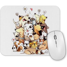 Baskı Dükkanı Dogs Pug Köpek Mouse Pad