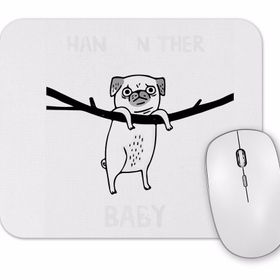 Baskı Dükkanı Dogs Pug Köpek Mouse Pad
