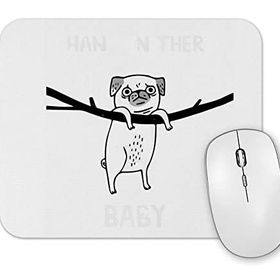 Baskı Dükkanı Dogs Pug Köpek Mouse Pad