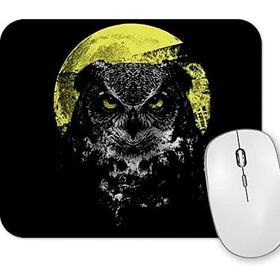 Baskı Dükkanı Dolunay Baykuş Korku Baykuş Mouse Pad