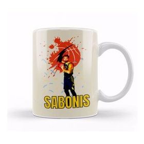 Baskı Dükkanı Domantas Sabonis Domantas Sabonis Vintage Art Legend Basketball Gift Vintage Retro Style Kupa Bardak