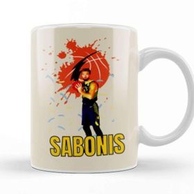 Baskı Dükkanı Domantas Sabonis Domantas Sabonis Vintage Art Legend Basketball Gift Vintage Retro Style Kupa Bardak