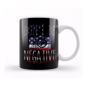 Baskı Dükkanı Don T Be Negative Usa Flag Patriotic Kupa Bardak