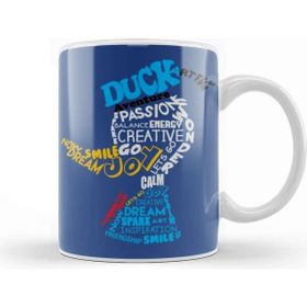 Baskı Dükkanı Donald Duck Beyaz 330 ml Porselen Kupa Bardak