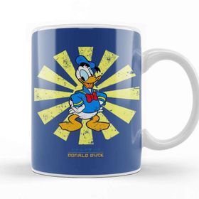 Baskı Dükkanı Donald Duck Retro Japanese Kupa