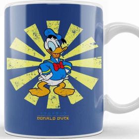 Baskı Dükkanı Donald Duck Retro Japanese Kupa