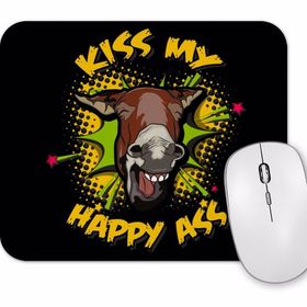 Baskı Dükkanı Donkey Jackass Kiss My Happy Ass Mouse Pad