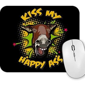 Baskı Dükkanı Donkey Jackass Kiss My Happy Ass Mouse Pad