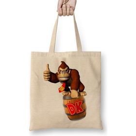 Baskı Dükkanı Donkey Kong Super Nintendo Game Bez Çanta