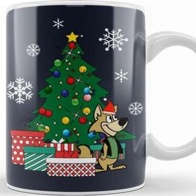 Baskı Dükkanı Donnie Around The Christmas Tree Wild Thornberrys Beyaz 330 ml Porselen Kupa Bardak