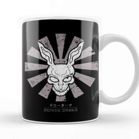 Baskı Dükkanı Donnie Darko Frank Retro Japanese Beyaz 330 ml Porselen Kupa Bardak