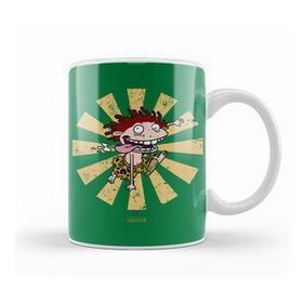 Baskı Dükkanı Donnie Retro Japanese Wild Thornberrys Beyaz 330 ml Porselen Kupa Bardak