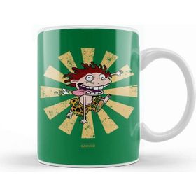Baskı Dükkanı Donnie Retro Japanese Wild Thornberrys Beyaz 330 ml Porselen Kupa Bardak