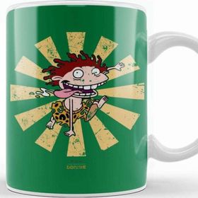 Baskı Dükkanı Donnie Retro Japanese Wild Thornberrys Beyaz 330 ml Porselen Kupa Bardak