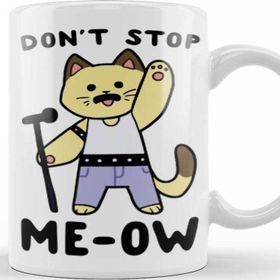 Baskı Dükkanı Don't Stop Me Ow Dont Stop Me Now Beyaz 330 ml Porselen Kupa Bardak
