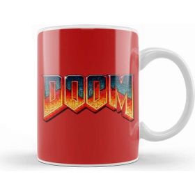 Baskı Dükkanı Doom 02 Beyaz 330 ml Porselen Kupa