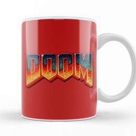 Baskı Dükkanı Doom 02 Beyaz 330 ml Porselen Kupa