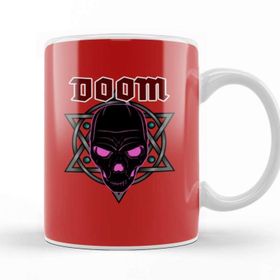 Baskı Dükkanı Doom 03 Beyaz 330 ml Porselen Kupa Bardak