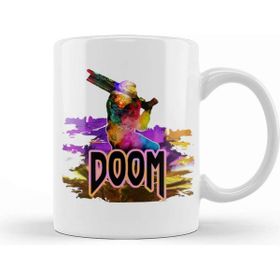 Baskı Dükkanı Doom 04 Beyaz 330 ml Porselen Kupa Bardak
