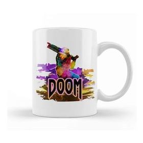 Baskı Dükkanı Doom 04 Beyaz 330 ml Porselen Kupa Bardak