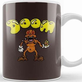 Baskı Dükkanı Doom Cartoon The Imp Beyaz 330 ml Porselen Kupa Bardak
