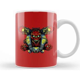Baskı Dükkanı Doomguy Knee Deep Fists Of The Revenant Beyaz 330 ml Porselen Kupa Bardak