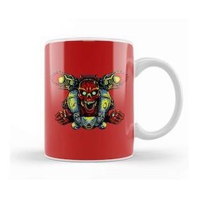 Baskı Dükkanı Doomguy Knee Deep Fists Of The Revenant Beyaz 330 ml Porselen Kupa Bardak