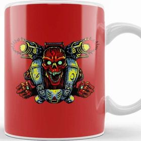 Baskı Dükkanı Doomguy Knee Deep Fists Of The Revenant Beyaz 330 ml Porselen Kupa Bardak