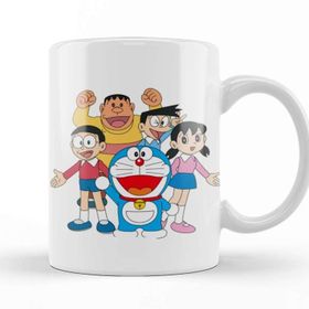 Baskı Dükkanı Doraemon 04 Beyaz 330 ml Porselen Kupa Bardak