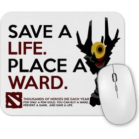 Baskı Dükkanı Dota 2 Art of Ward Mouse Pad