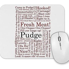 Baskı Dükkanı Dota 2 Pudge Typography Pudge Mouse Pad