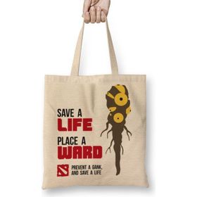 Baskı Dükkanı Dota 2 Save a Life Bez Çanta