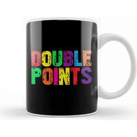 Baskı Dükkanı Double Points Text Beyaz 330 ml Porselen Kupa Bardak