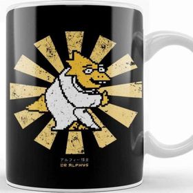 Baskı Dükkanı Dr Alphys Retro Japanese Undertale Porselen Beyaz Kupa Bardak