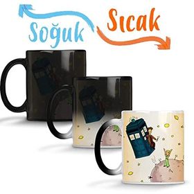 Baskı Dükkanı Dr Who Küçük Prens Sihirli Porselen Kupa