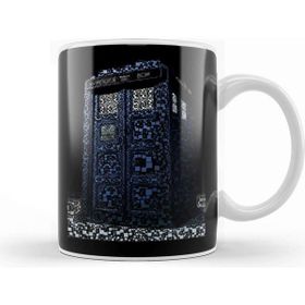 Baskı Dükkanı Dr Who Tardis Porselen Beyaz Kupa Bardak