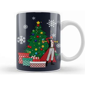 Baskı Dükkanı Dracule Mihawk Around The Christmas Tree One Piece Porselen Beyaz Kupa Bardak
