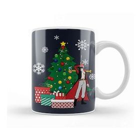 Baskı Dükkanı Dracule Mihawk Around The Christmas Tree One Piece Porselen Beyaz Kupa Bardak