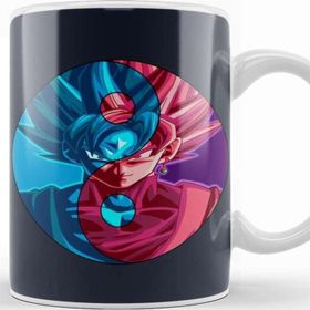 Baskı Dükkanı Dragon Ball Blue Rose Porselen Beyaz Kupa Bardak