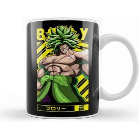 Baskı Dükkanı Dragon Ball Broly Anime Beyaz 330 ml Porselen Kupa Bardak