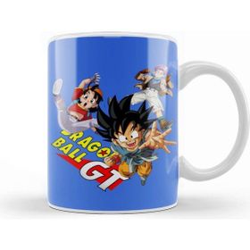 Baskı Dükkanı Dragon Ball Gt Kid Goku Pan Trunks Porselen Beyaz Kupa Bardak