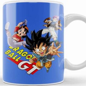 Baskı Dükkanı Dragon Ball Gt Kid Goku Pan Trunks Porselen Beyaz Kupa Bardak