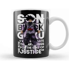 Baskı Dükkanı Dragon Ball Super Black Goku Porselen Beyaz Kupa Bardak